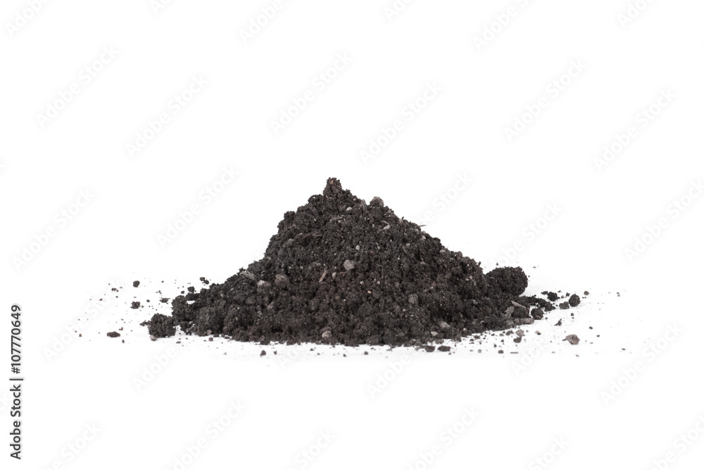 A pile of soil A pile of soil