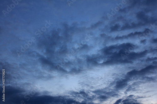 Dramatic evening sky
