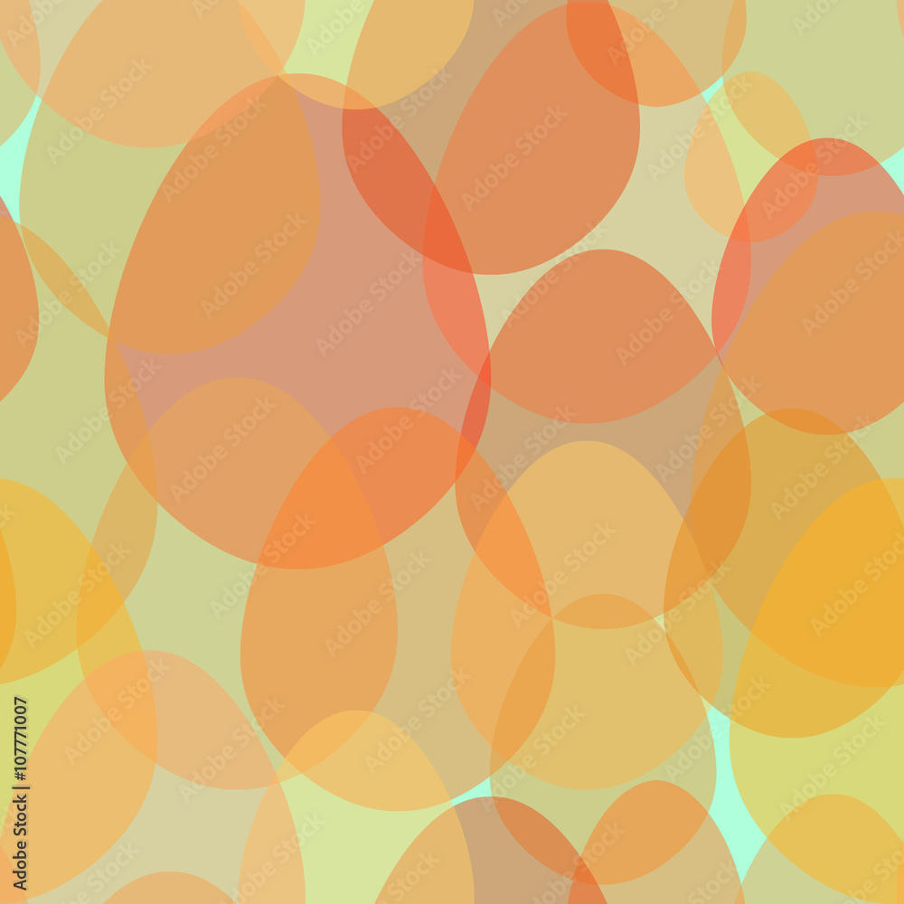 Seamless Pattern Painted Eggs. Holy Easter. Seamless Texture for background image on websites, e-mails, etc. Cream-colored Background.