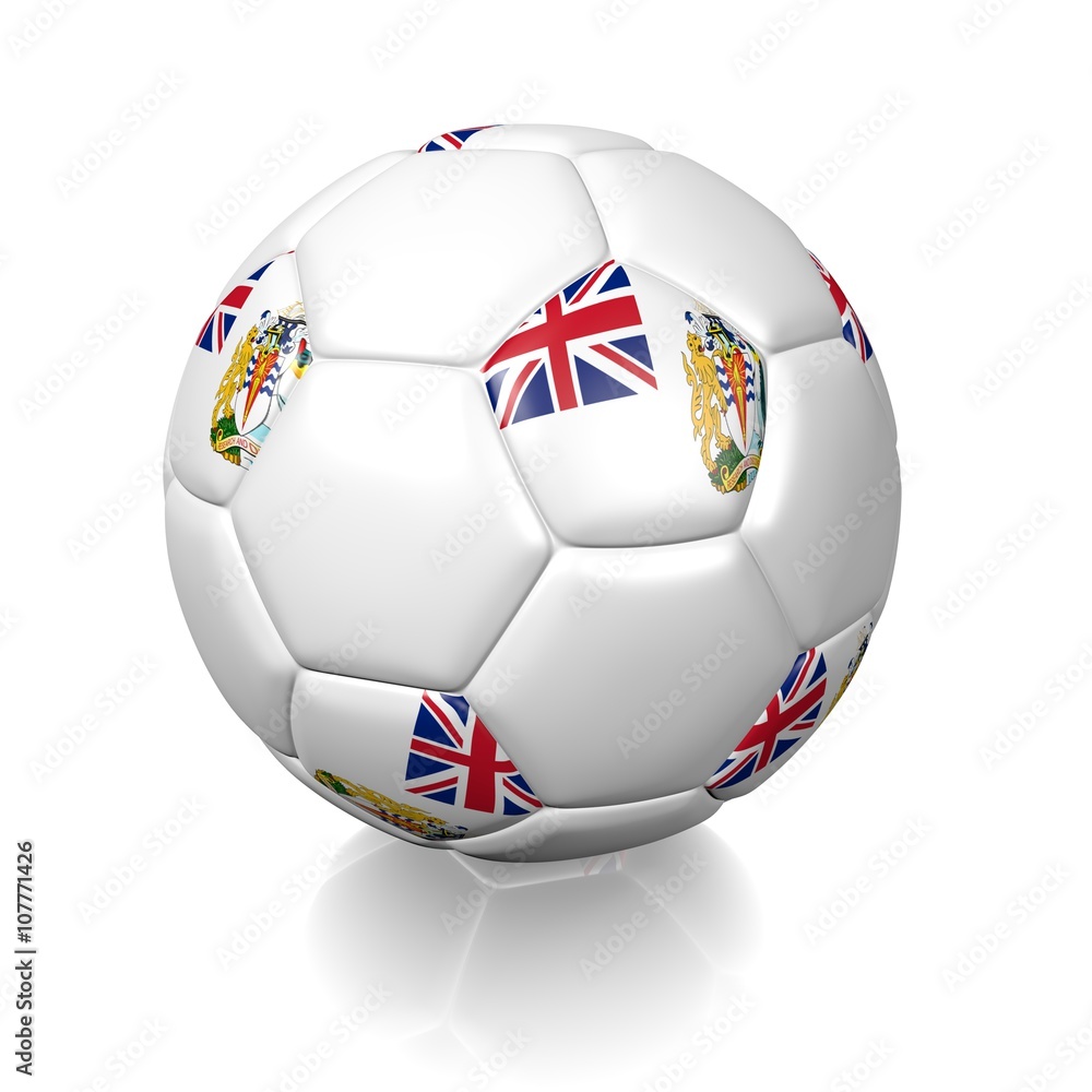 Obraz premium Football soccer ball with a national flag texture