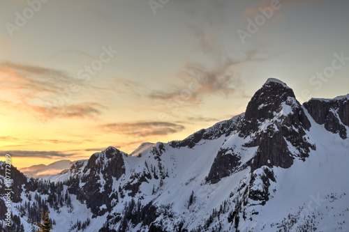 Mountain Peak during sunrise © edb3_16