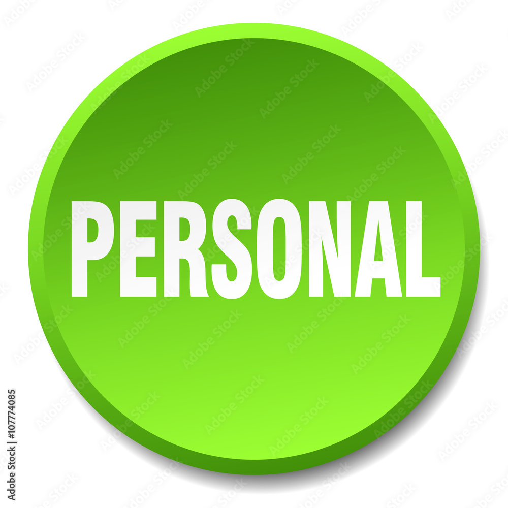 personal green round flat isolated push button personal green round flat isolated push button