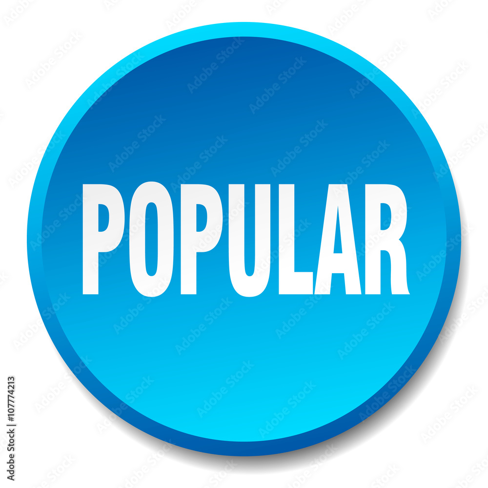 popular blue round flat isolated push button popular blue round flat isolated push button