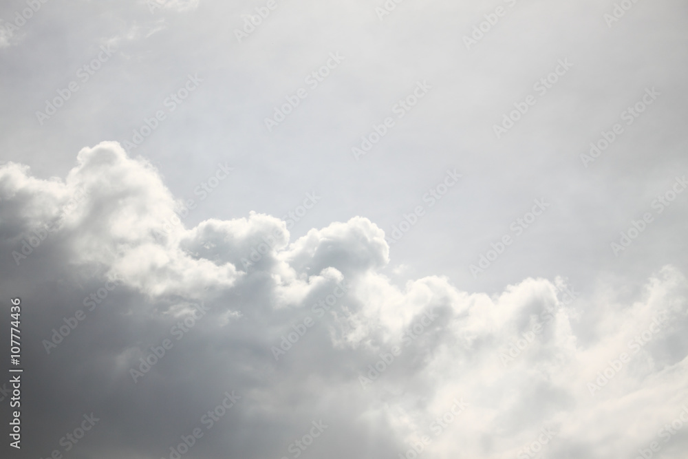 Fototapeta premium Black and white clouds