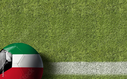 Kuwait Ball in a Soccer Field