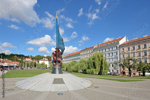 Monument to the fallen soldiers in World War II .Czech Republic, Prague