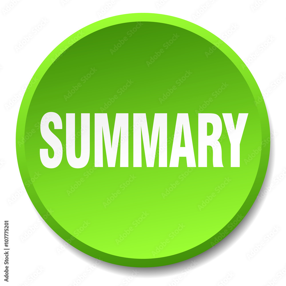 summary green round flat isolated push button summary green round flat isolated push button