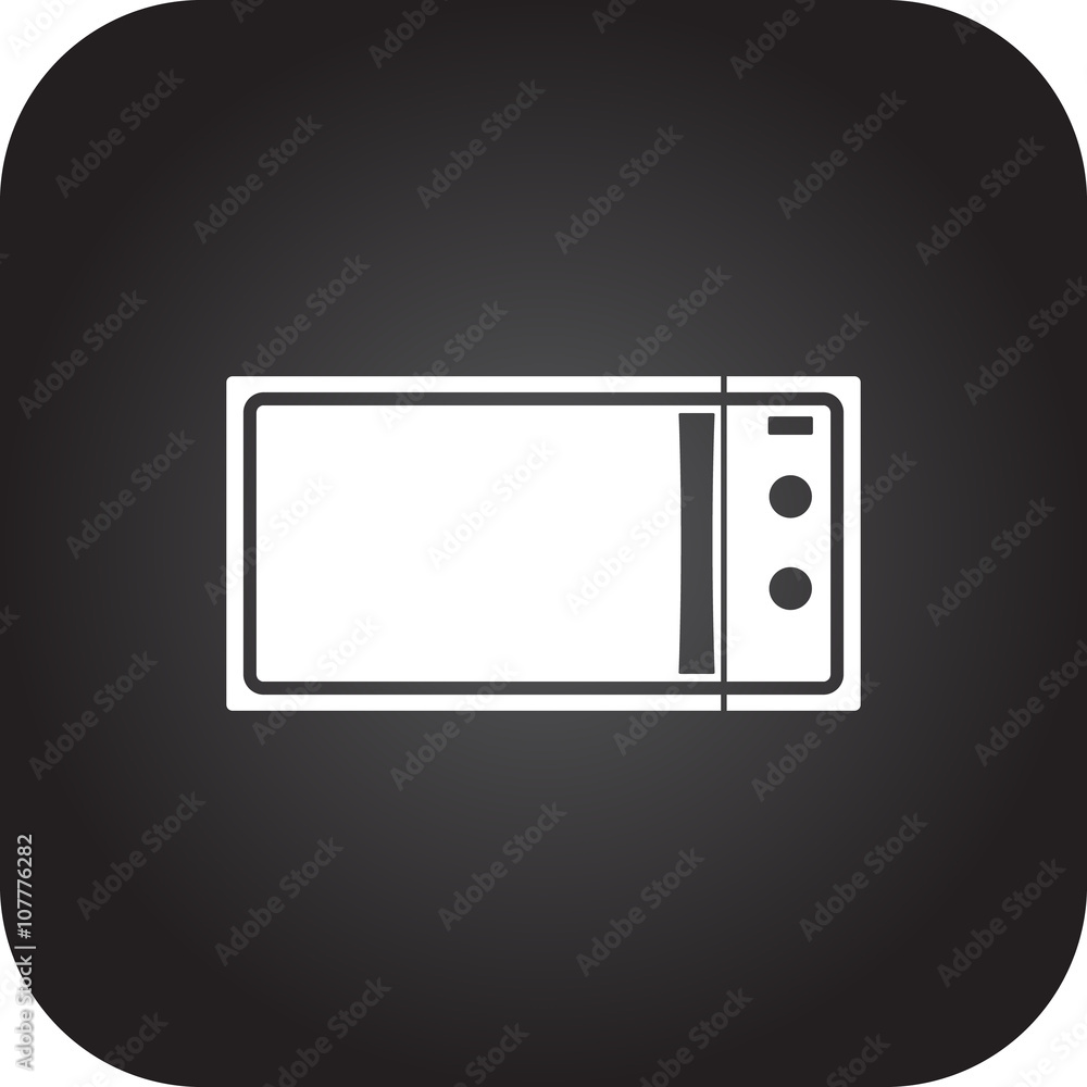 Microwave electronic sign simple icon on background Microwave electronic sign simple icon on background