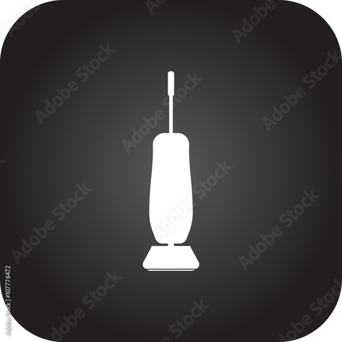 Compact vacuum cleaner sign simple icon on background