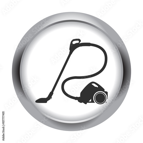Vacuum cleaner sign simple icon on background