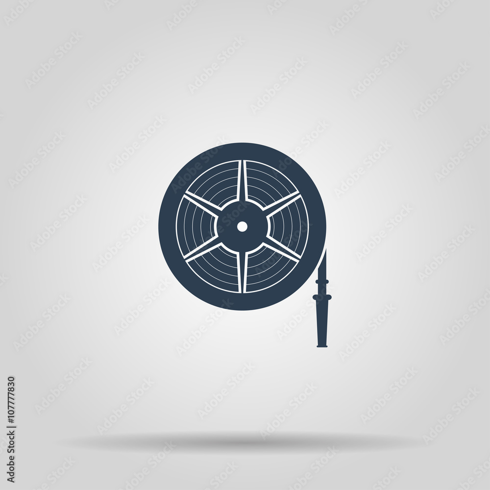 Fire hose reel vector illustration Stock Vector Adobe Stock