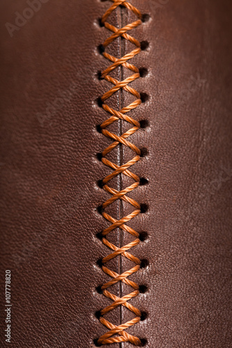 leather texture with a vertical seam