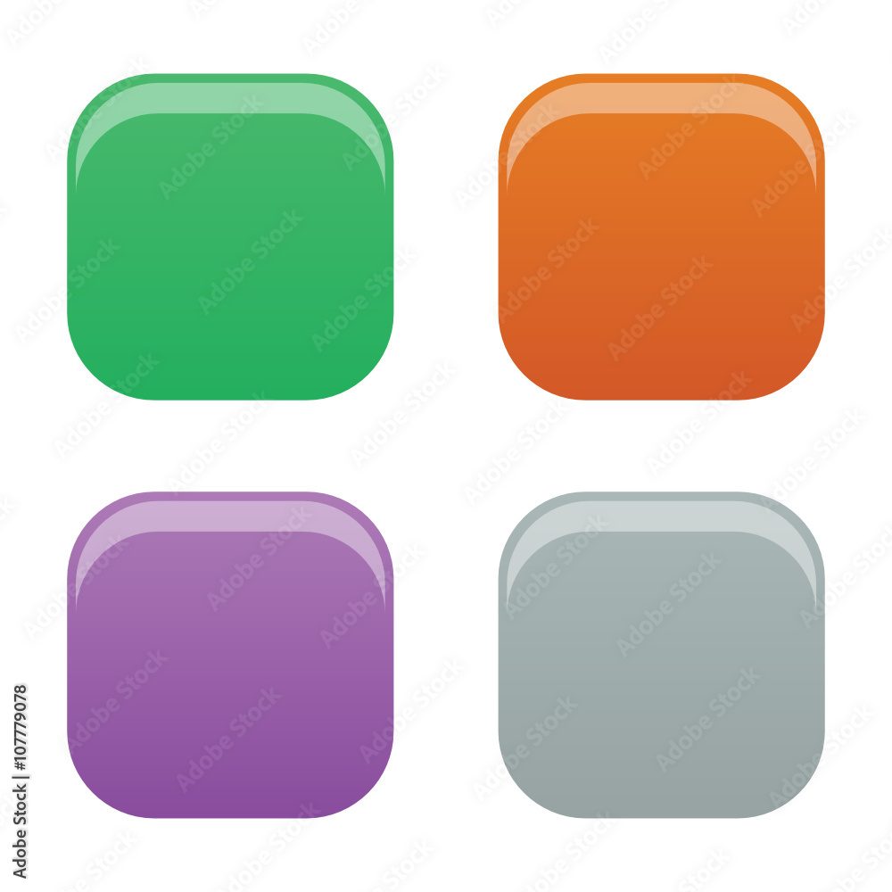 flat colored buttons flat colored buttons