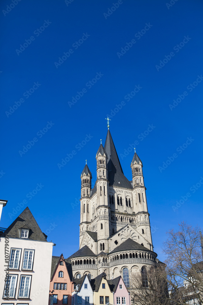 Great St. Martin Church in Cologne, Germany