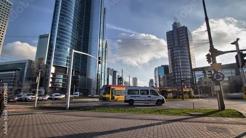 Rush hours on  Warsaw street.