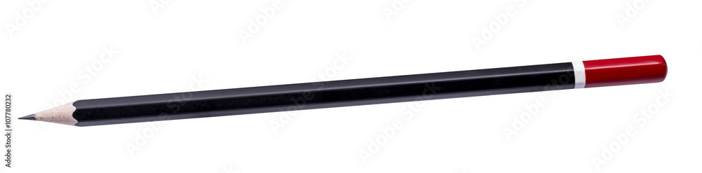 Black pencil isolated on white background Black pencil isolated on white background