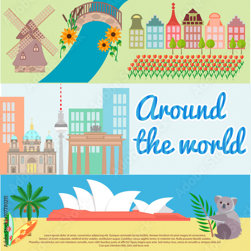 Traveling around the world. Holland, Berlin, Australia.