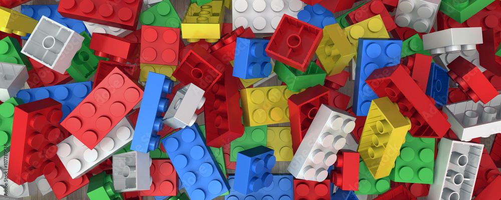 Plastic building blocks Plastic building blocks