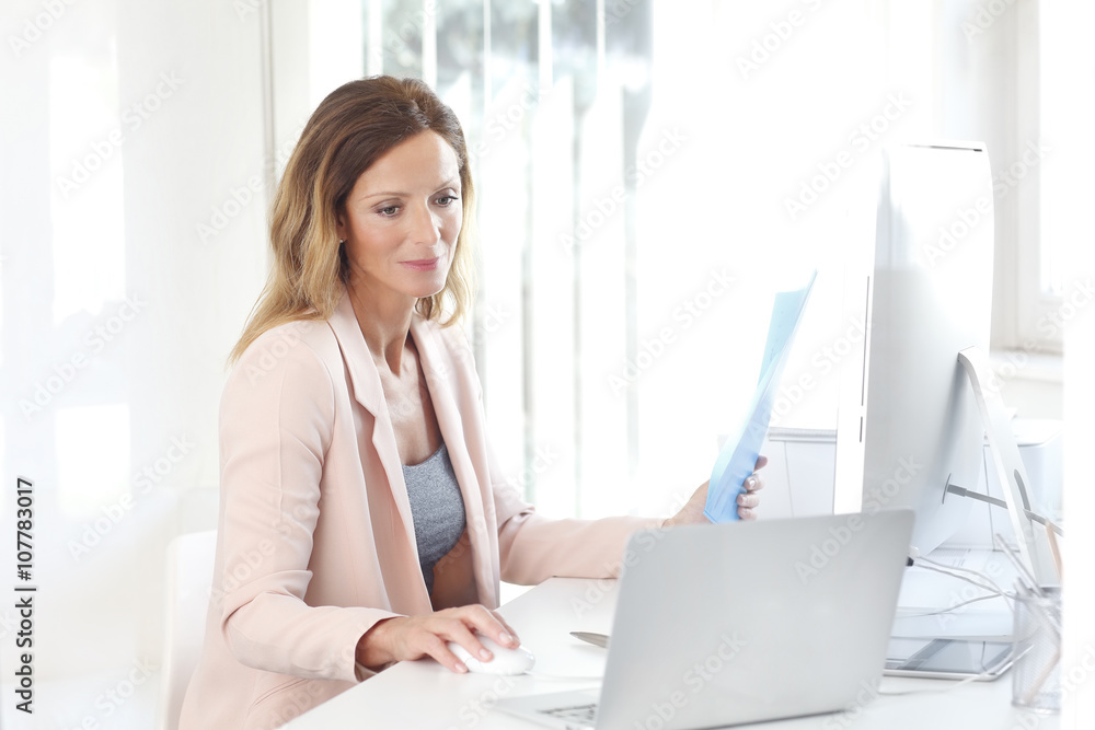 Working at office Working at office