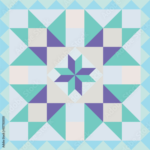Abstract pattern in patchwork style. Seamless vector.