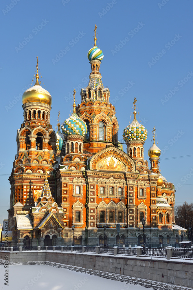 Church of Savior on Spilled Blood (1907) is one of the main sights of St. Petersburg, Russia Church of Savior on Spilled Blood (1907) is one of the main sights of St. Petersburg, Russia