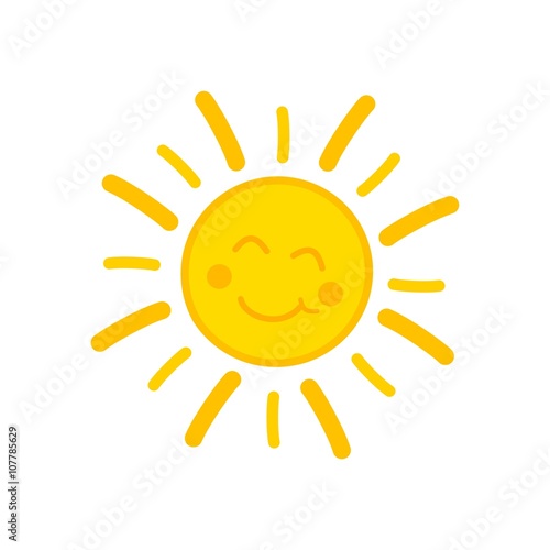 Smiling sun illustration