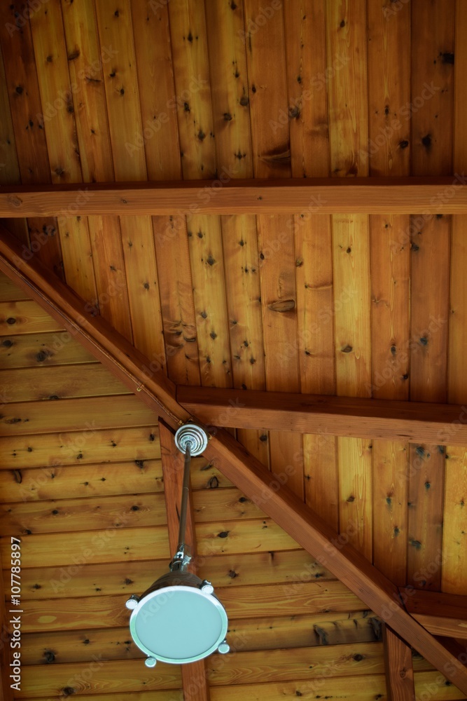 Cedar Wood Plank Ceiling 2 / Providing an interesting look, the tongue