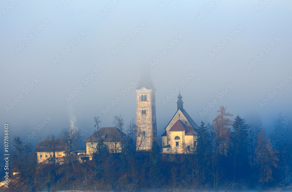 The Church of the Assumption, Bled, Slovenia