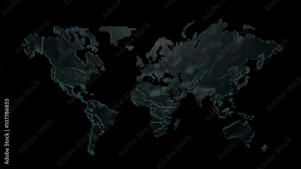 3D Render Earth Map in Motion
3D Render Earth Map in Motion