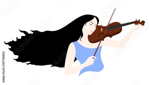 girl with violin