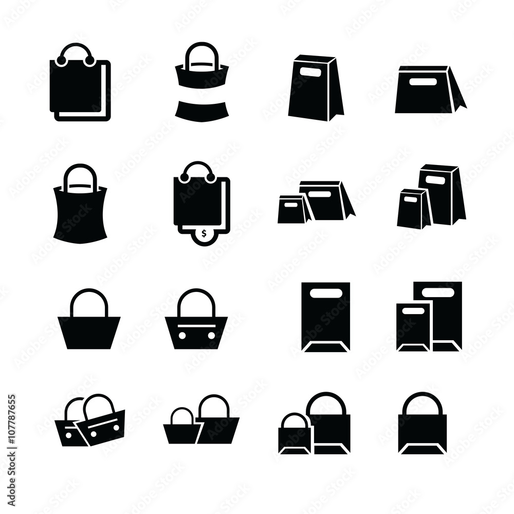 Shopping Bags Set design Shopping Bags Set design
