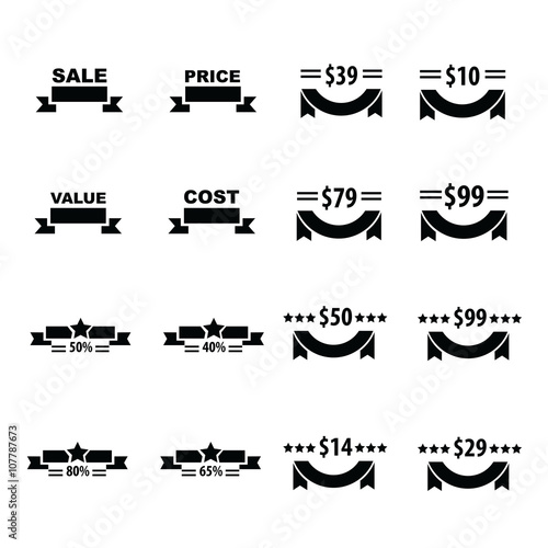 Price and ribbon Set