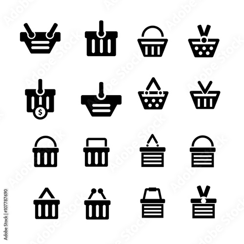 Shopping cart Icon Set 16 item