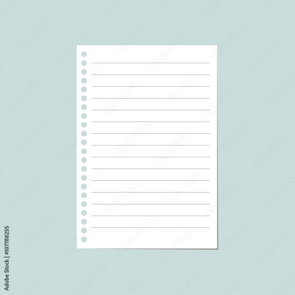 notebook paper sheet notebook paper sheet