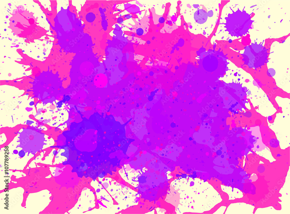 Pink and purple watercolor paint background