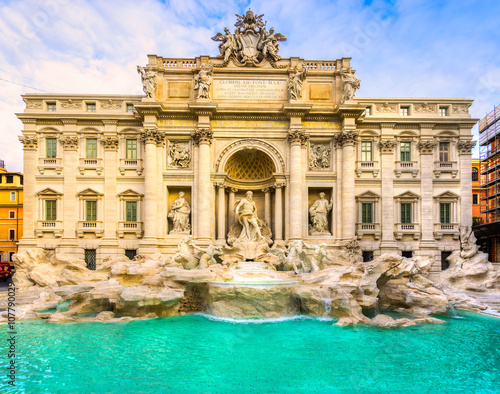 Rome, Trevi Fountain. Italy. photo
