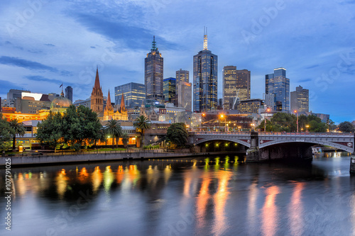 Looking across the Yarra River to the city of Melbourne © gb27photo