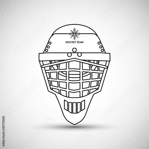 hockey sport design, vector illustration