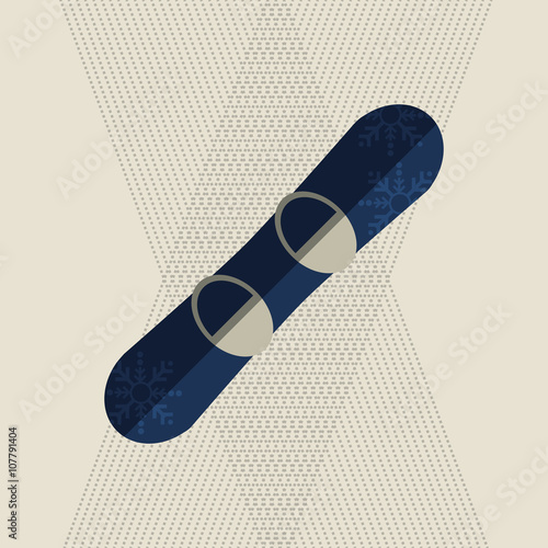 snowboard sport design, vector illustration