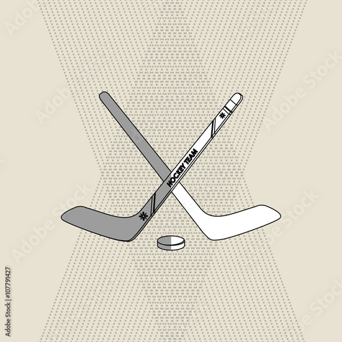 hockey sport design, vector illustration