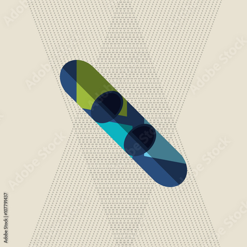 snowboard sport design, vector illustration