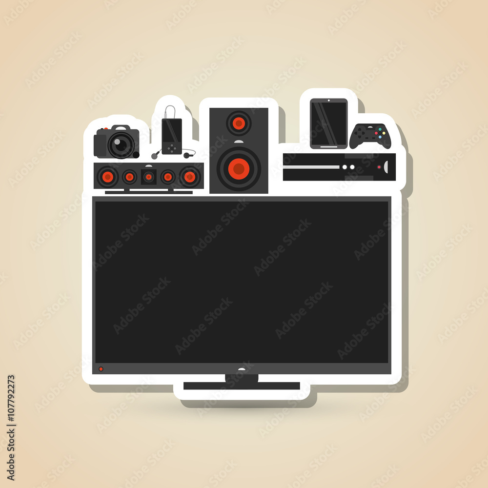 television icon design, vector illustration television icon design, vector illustration