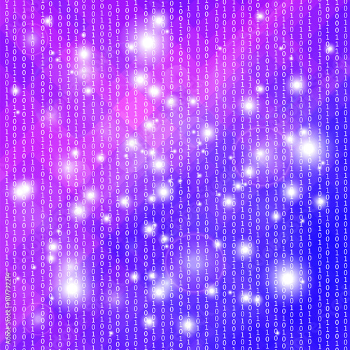 Concept Binary Code Numbers.