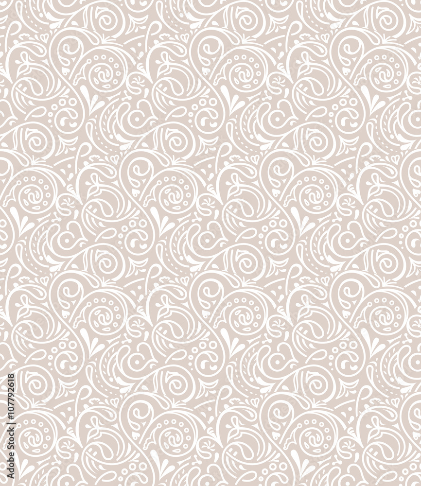 Seamless floral tile background pattern in vector