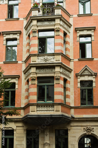 Alte Wohnhäuser in Leipzig, Sachsen