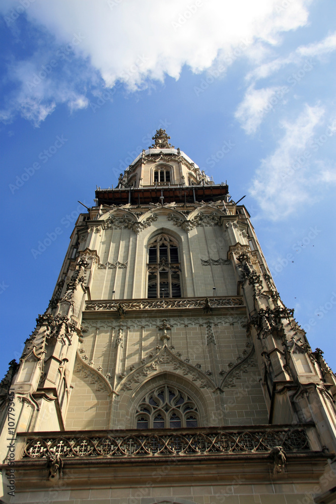 Fototapeta premium Switzerland / Late Gothic church of St. Vincent in Bern