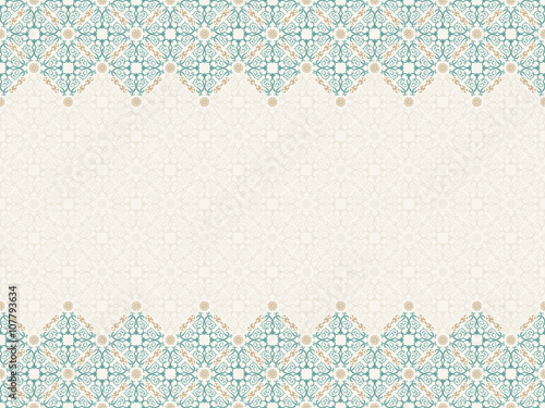 Vector seamless pattern with art ornament for design