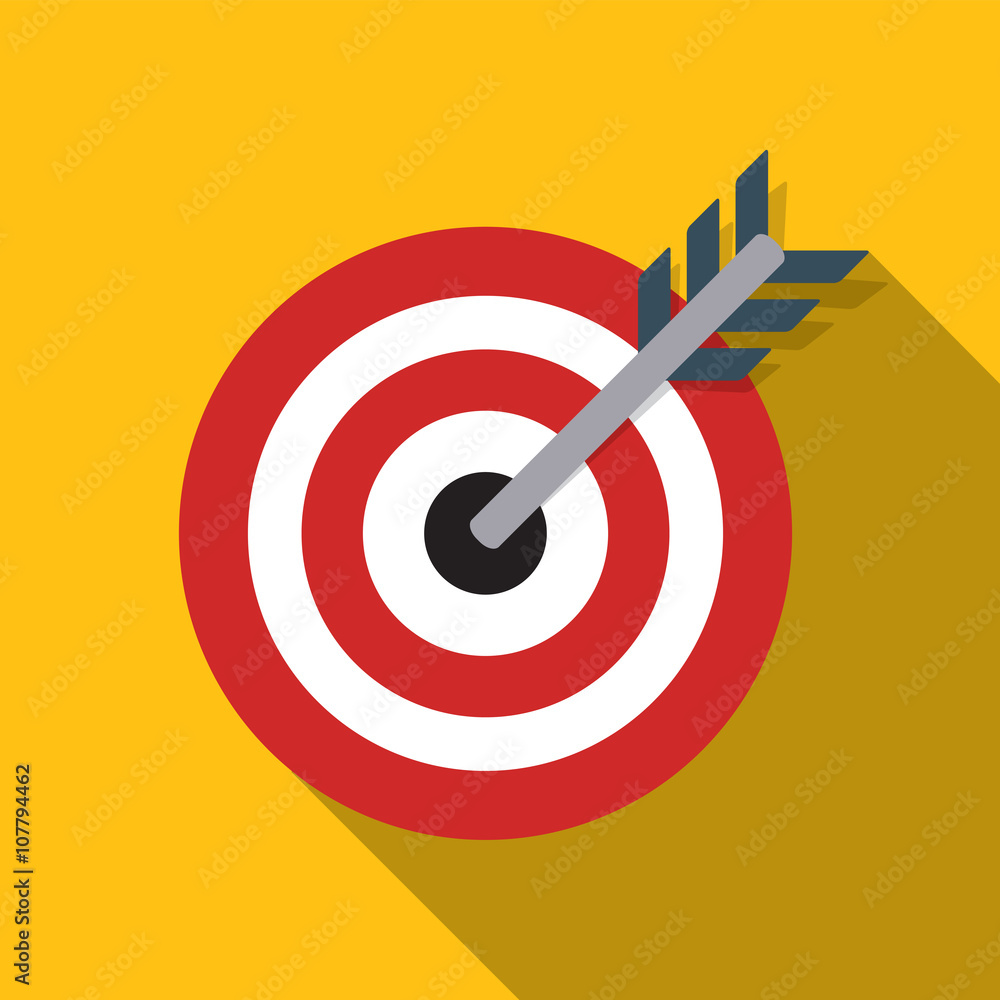 Target Flat Concept Icon Vector Illustration. Target Icon Image. Target Flat Concept Icon Vector Illustration. Target Icon Image.