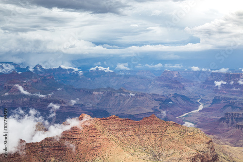 Grand Canyon National Park during a summer rainy day, Arizona, USA