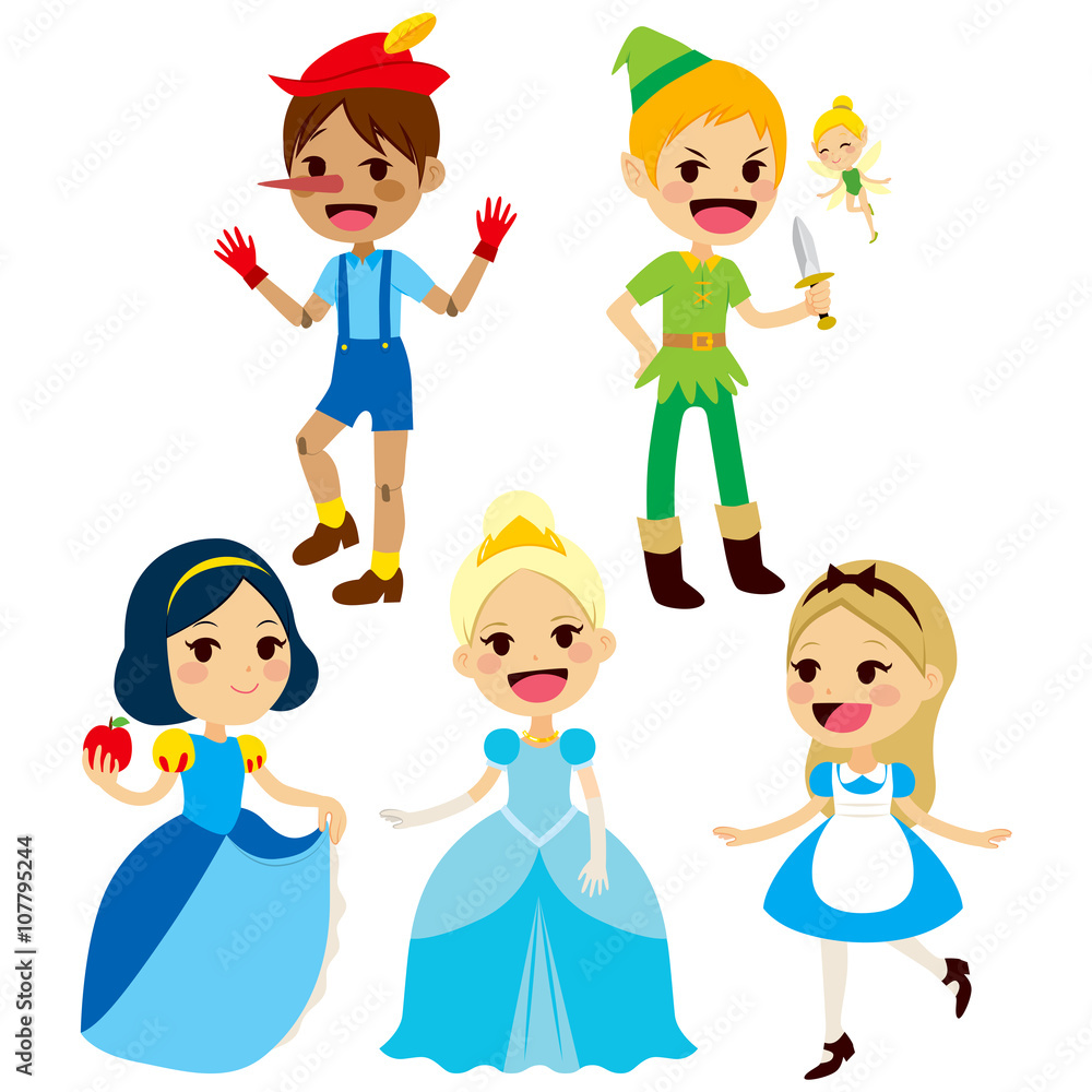Fantasy children fairy tale characters collection Fantasy children fairy tale characters collection